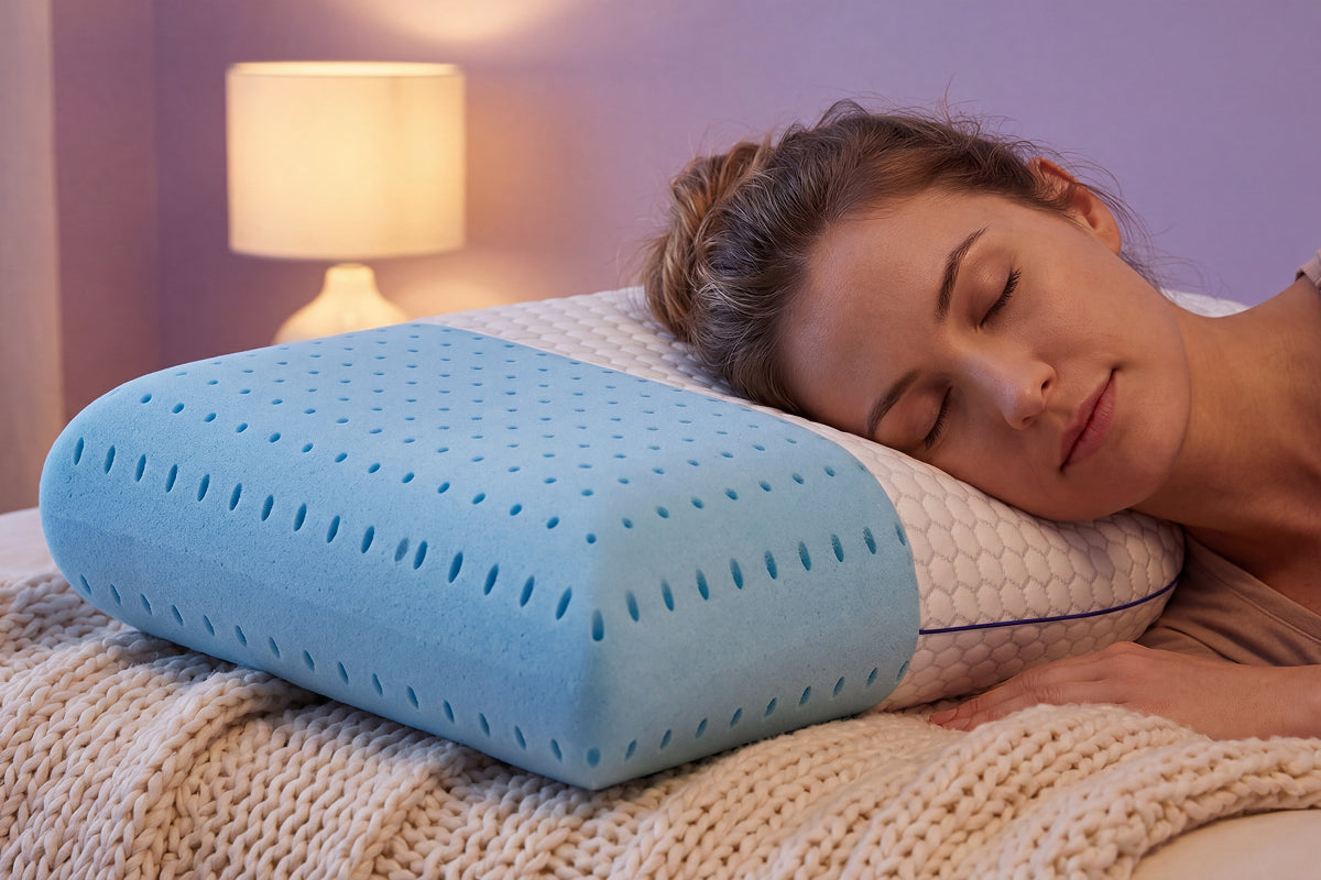 GeliPillex Kühlgel Memory-Foam-Kissen | Karnz