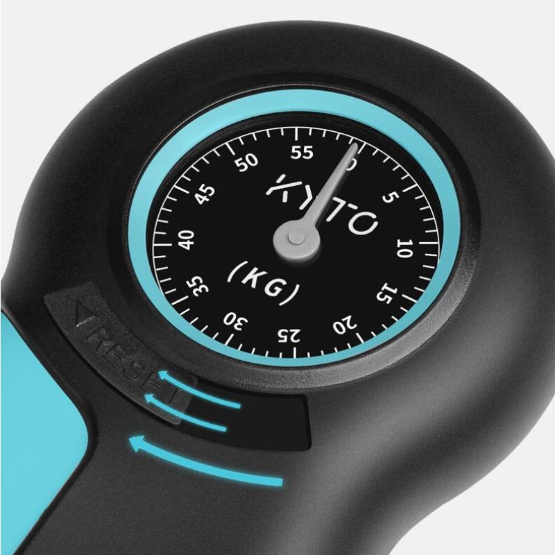 GripKracht ProMeter – Handtrainer mit digitalem Kraftmesser für Griff- und Unterarmtraining | Karnz