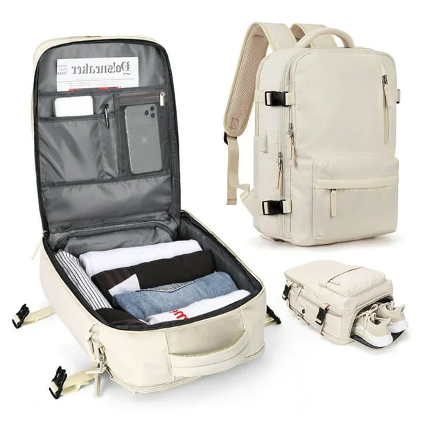 Wasserdichter Rucksack mit USB-Ladefunktion und Laptopfach 35L | Karnz