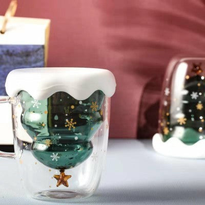 Glasbecher Doppelt Wandglasbecher Bären Tier Doppelschicht-Glasbecher | Karnz