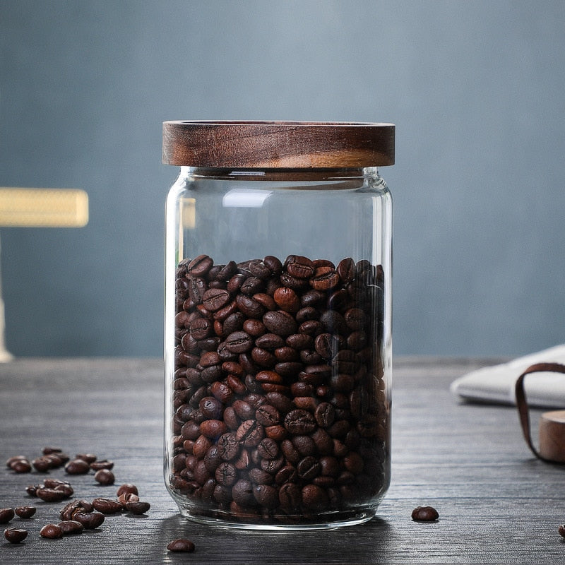 Glasversiegeltes Glas Kaffeebohnenspeicherbehälter Getreidespeicherbehälter Teeglas | Karnz