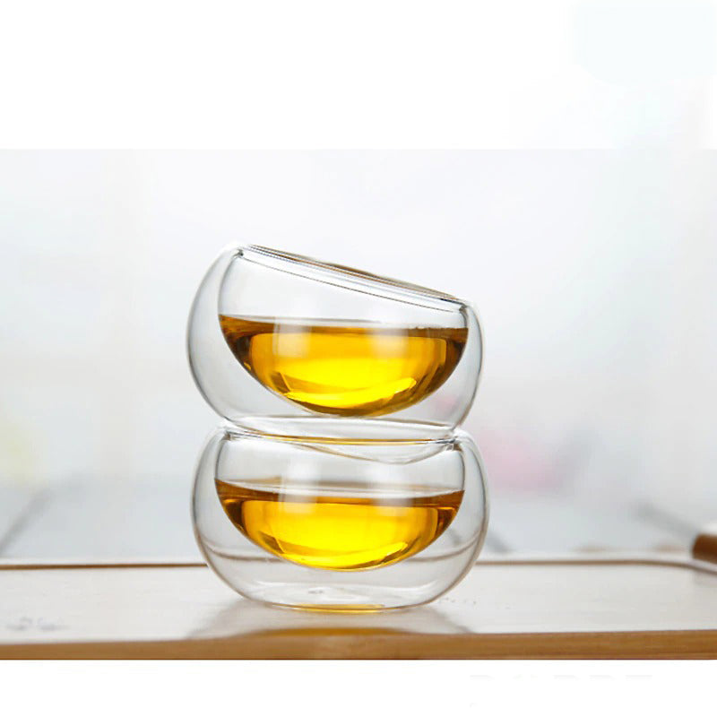 Glas Teekannen Hitzebeständige Glas Teeinfusionstasse Doppelte Wand Glas | Karnz