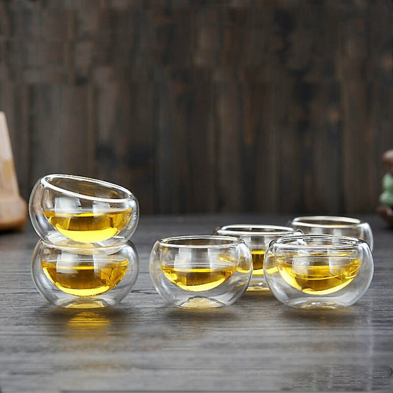 Glas Teekannen Hitzebeständige Glas Teeinfusionstasse Doppelte Wand Glas | Karnz