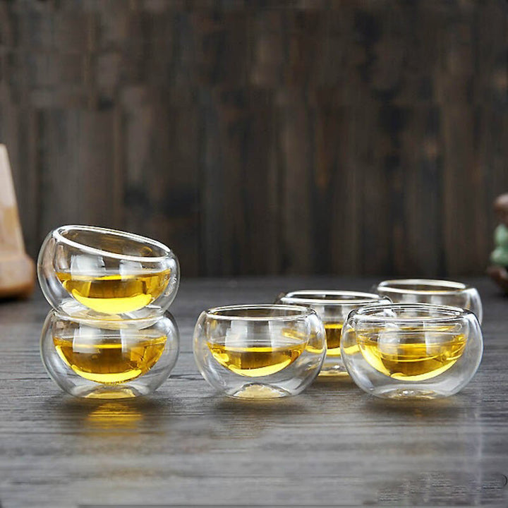 Glas Teekannen Hitzebeständige Glas Teeinfusionstasse Doppelte Wand Glas | Karnz