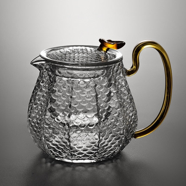 Glas Teekanne Holzgriff Teezeremonie Transparent Set Tasse | Karnz