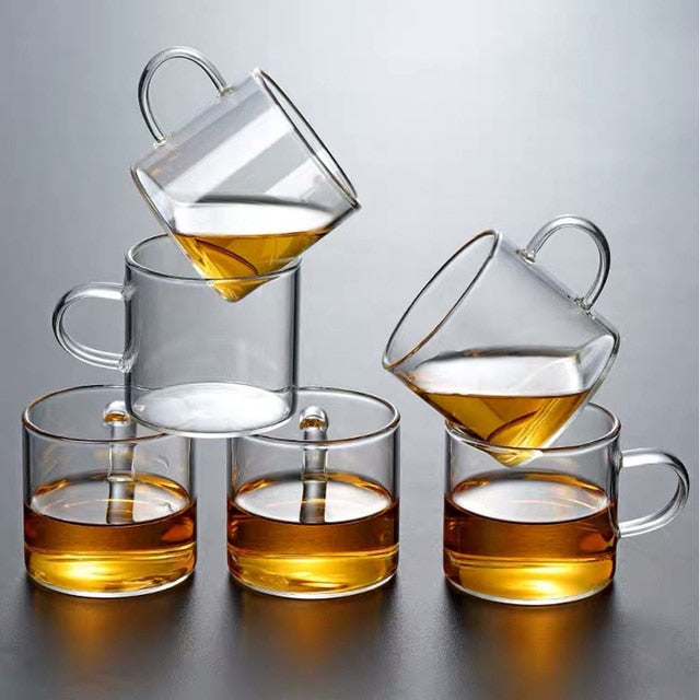 Glas Teekanne Holzgriff Teezeremonie Transparent Set Tasse | Karnz