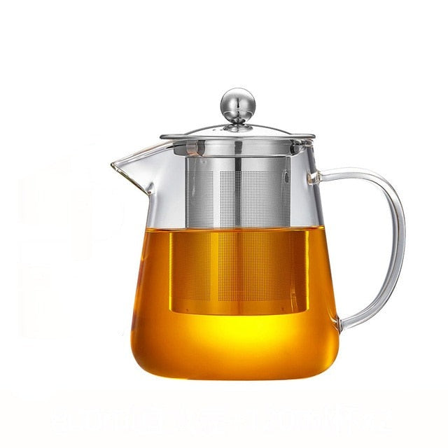 Glas Teekanne Holzgriff Teezeremonie Transparent Set Tasse | Karnz