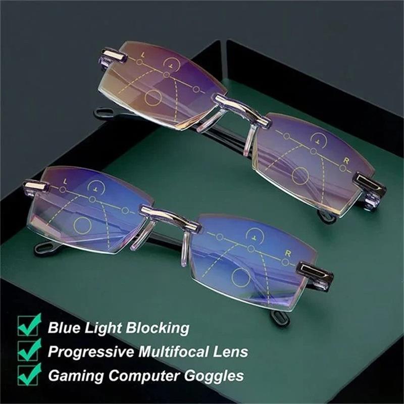 Brille mit Blaulichtfilter und Gleitsichtstärke – VisionGuard
