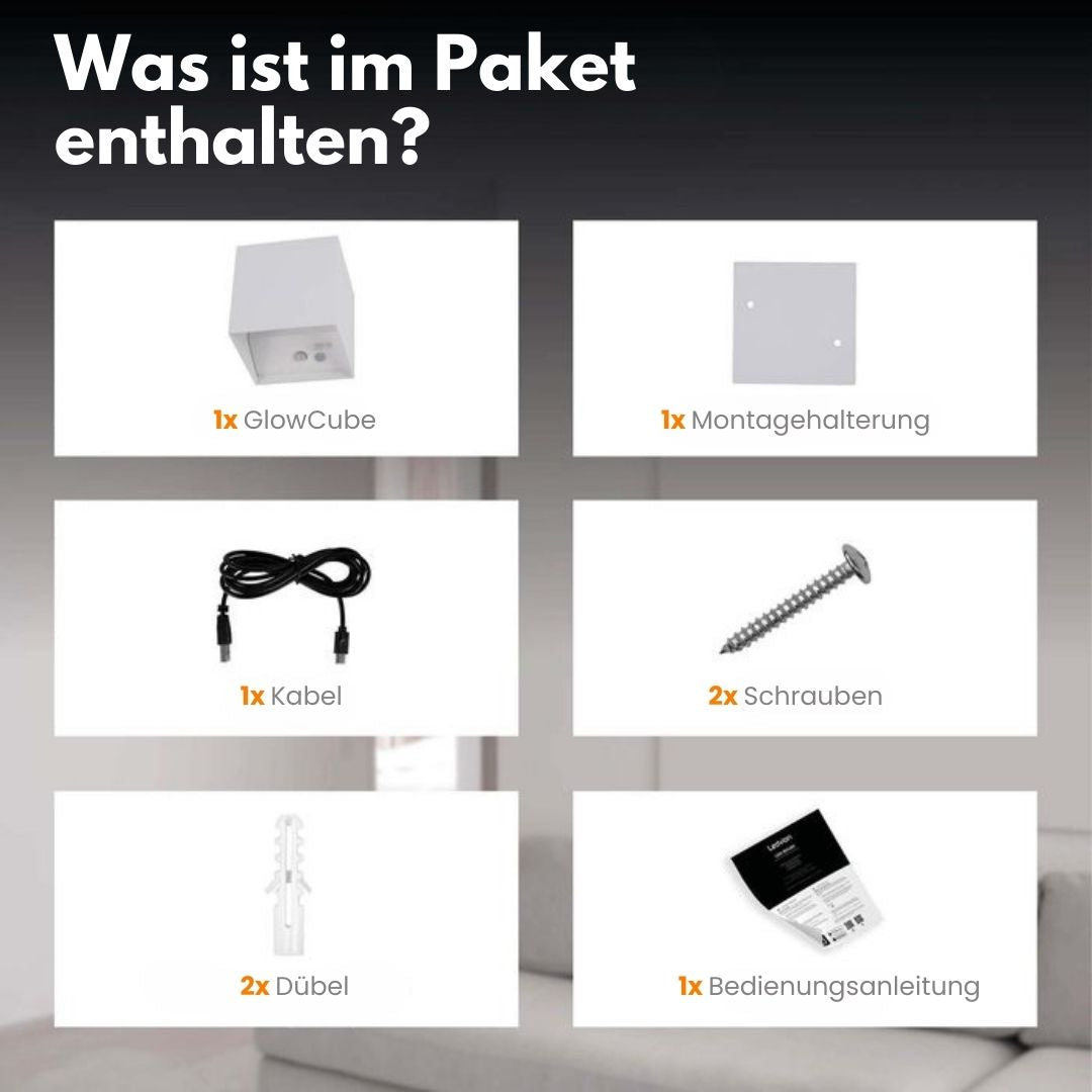 Cubic kabellose Bewegungsmelder-Wandlampe | Karnz
