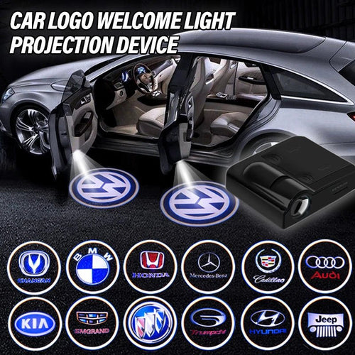 Logoprojektor für Autotüren | Kabellose LED-Begrüßungsleuchte | Individuelles Logo