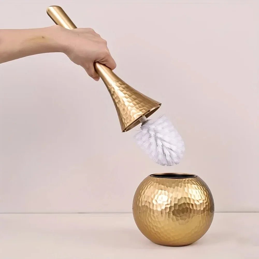 GOLDENLUXE – Elegante, formschöne Toilettenbürste mit edlem Metalldesign für moderne Badezimmer