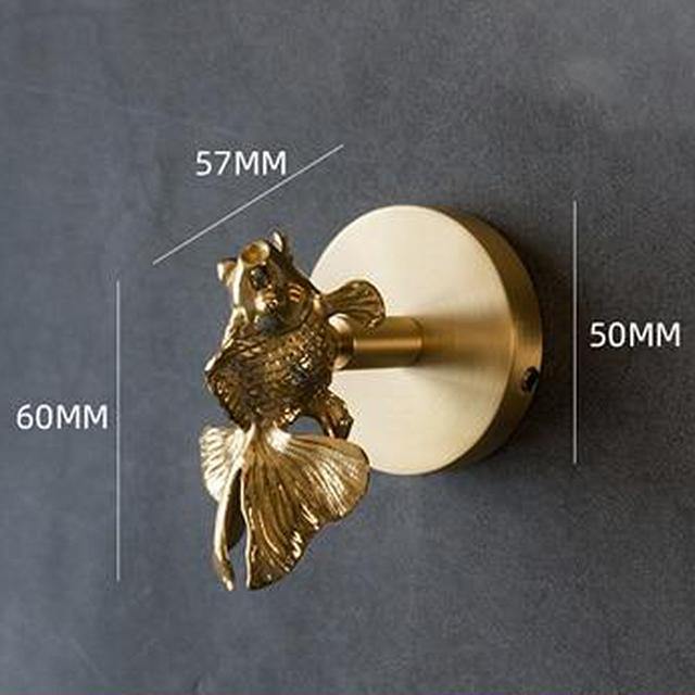 Goldene Messingwandhaken – Handgefertigte Tierdesigns für stylische Wanddekoration | Karnz