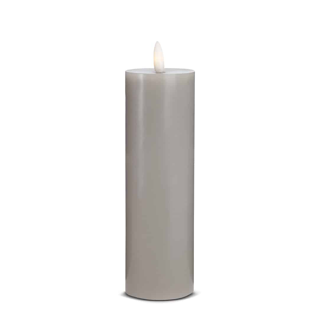 LED Kerze (1 Stück) mit realistischer 3D Flamme 5 x 20 cm | Karnz