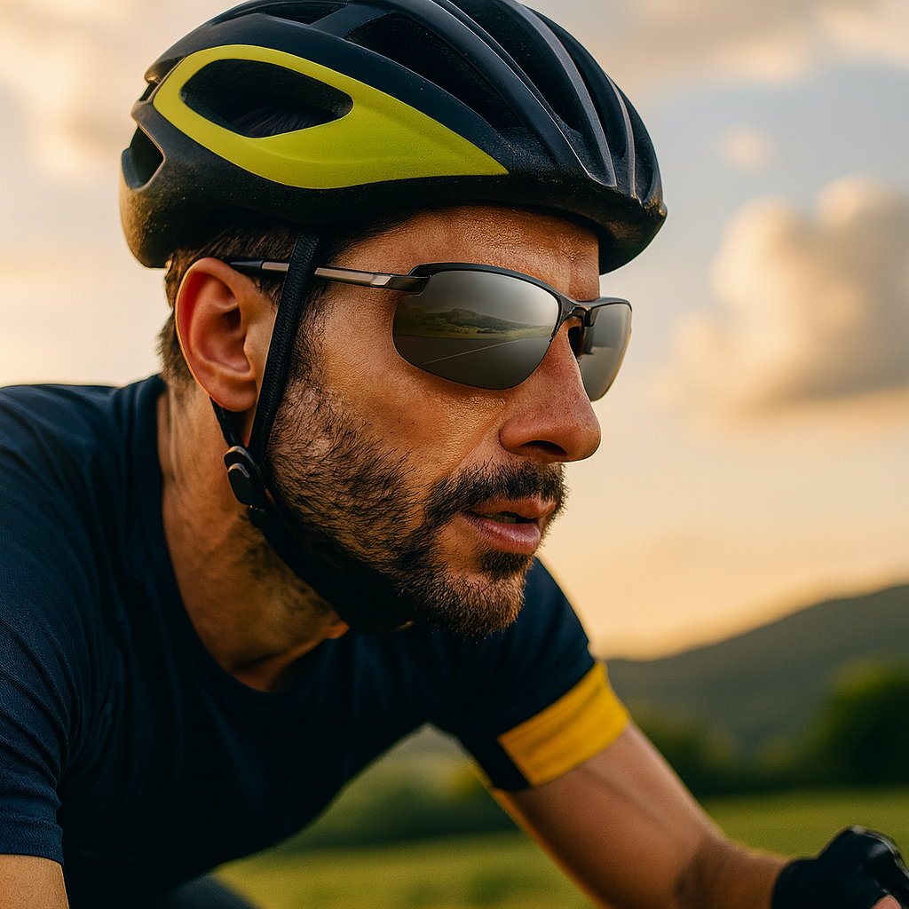 Polarisierte photochrome Sportsonnenbrille
