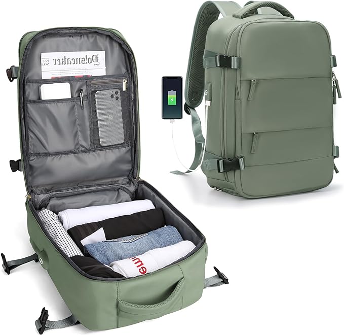 Karnz | Robuster Rucksack für Reisen mit USB-Ladeanschluss