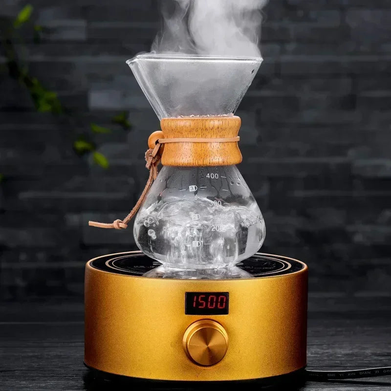Handglas-Kaffeekanne mit Edelstahlfilter Tropfbrauereikaffe | Karnz
