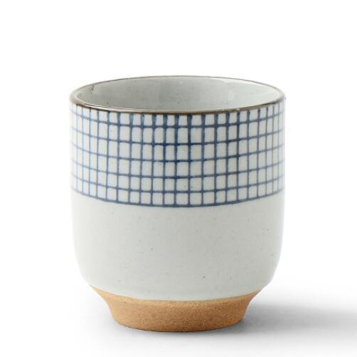 Handgemaltes Gittermuster Teetasse | Karnz