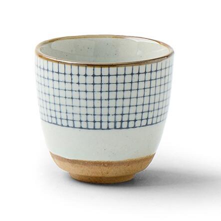 Handgemaltes Gittermuster Teetasse | Karnz
