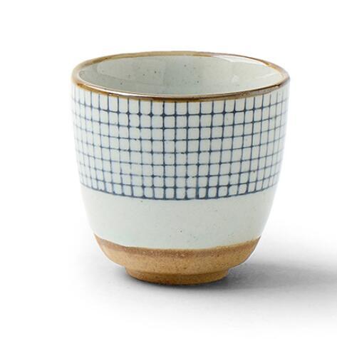 Handgemaltes Gittermuster Teetasse | Karnz