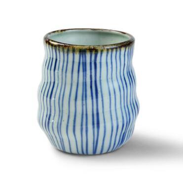 Handgemaltes Gittermuster Teetasse | Karnz