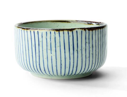 Handgemaltes Gittermuster Teetasse | Karnz