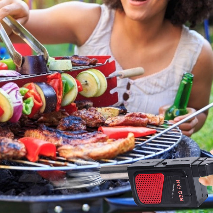 Handheld Elektrizität BBQ Ventilator Tragbarer Kochventilator für Outdoor BBQ | Karnz