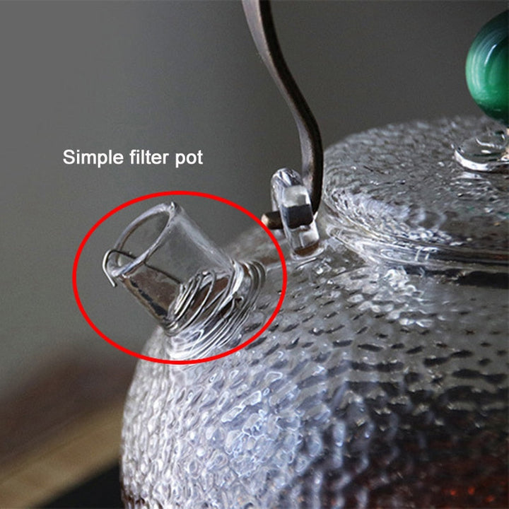 Hitzebeständige Glas Teekanne Teefilter Teeset Wasserkocher Kaffee Teekanne | Karnz