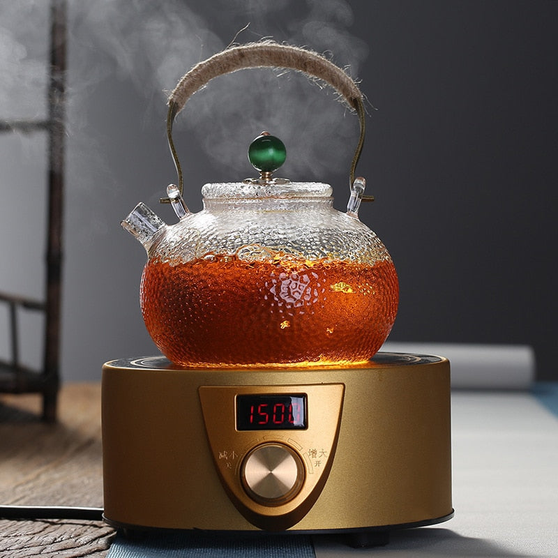 Hitzebeständige Glas Teekanne Teefilter Teeset Wasserkocher Kaffee Teekanne | Karnz
