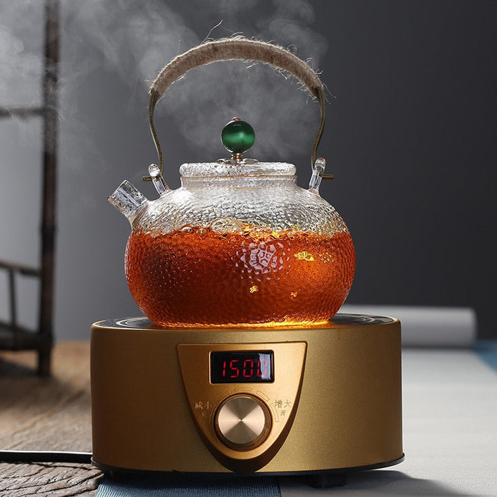 Hitzebeständige Glas Teekanne Teefilter Teeset Wasserkocher Kaffee Teekanne | Karnz