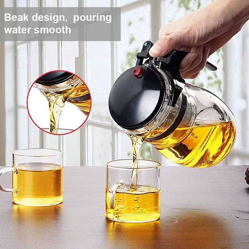 Hitzebeständige Glas Teekanne mit Teefilter Kessel Teekanne | Karnz