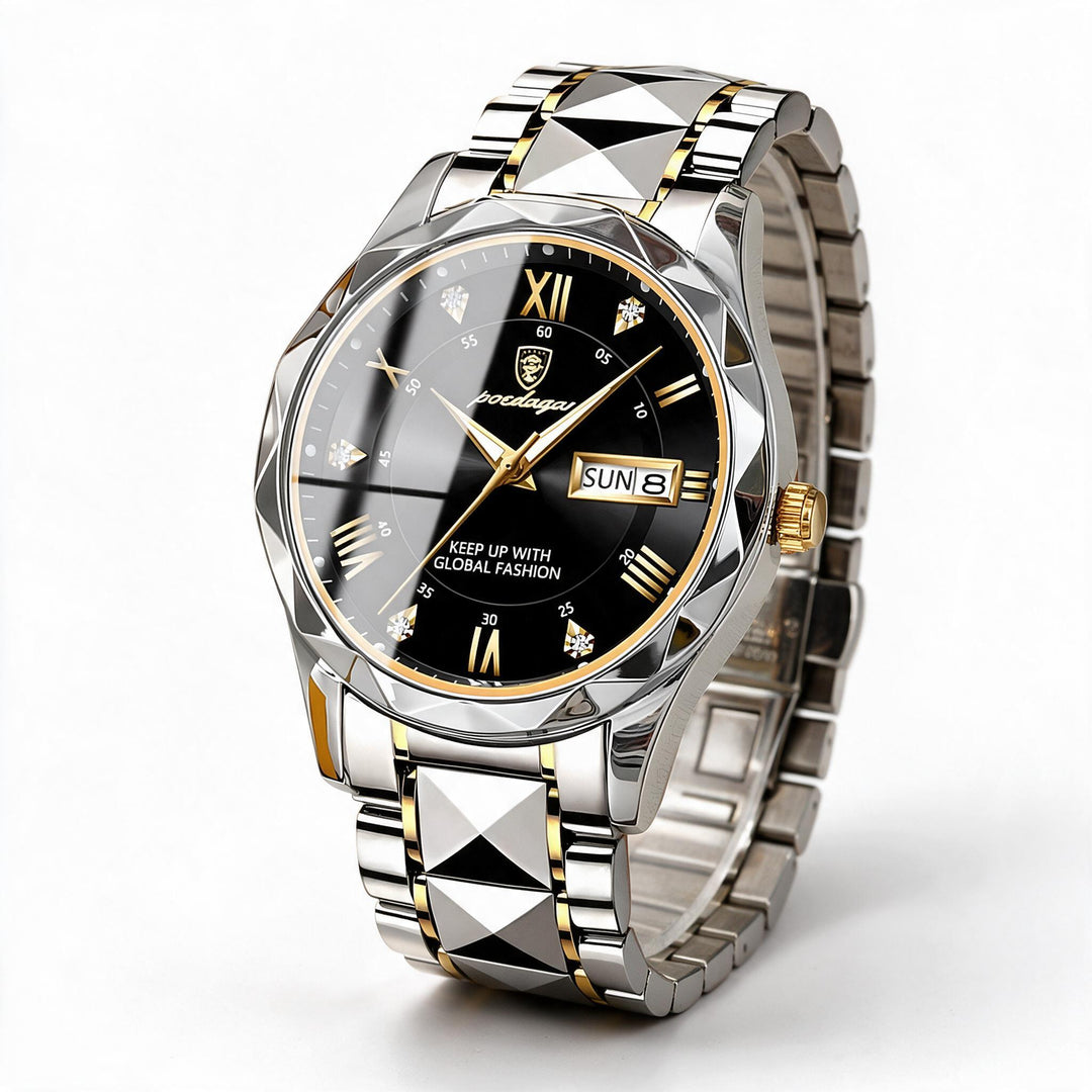 Herren Automatikuhr Klassisches Lederband 40mm | Karnz