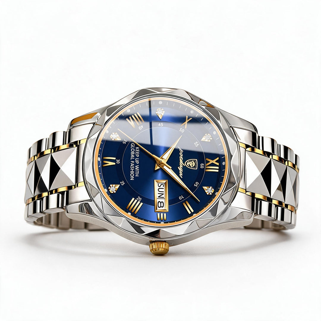 Herren Automatikuhr Klassisches Lederband 40mm | Karnz