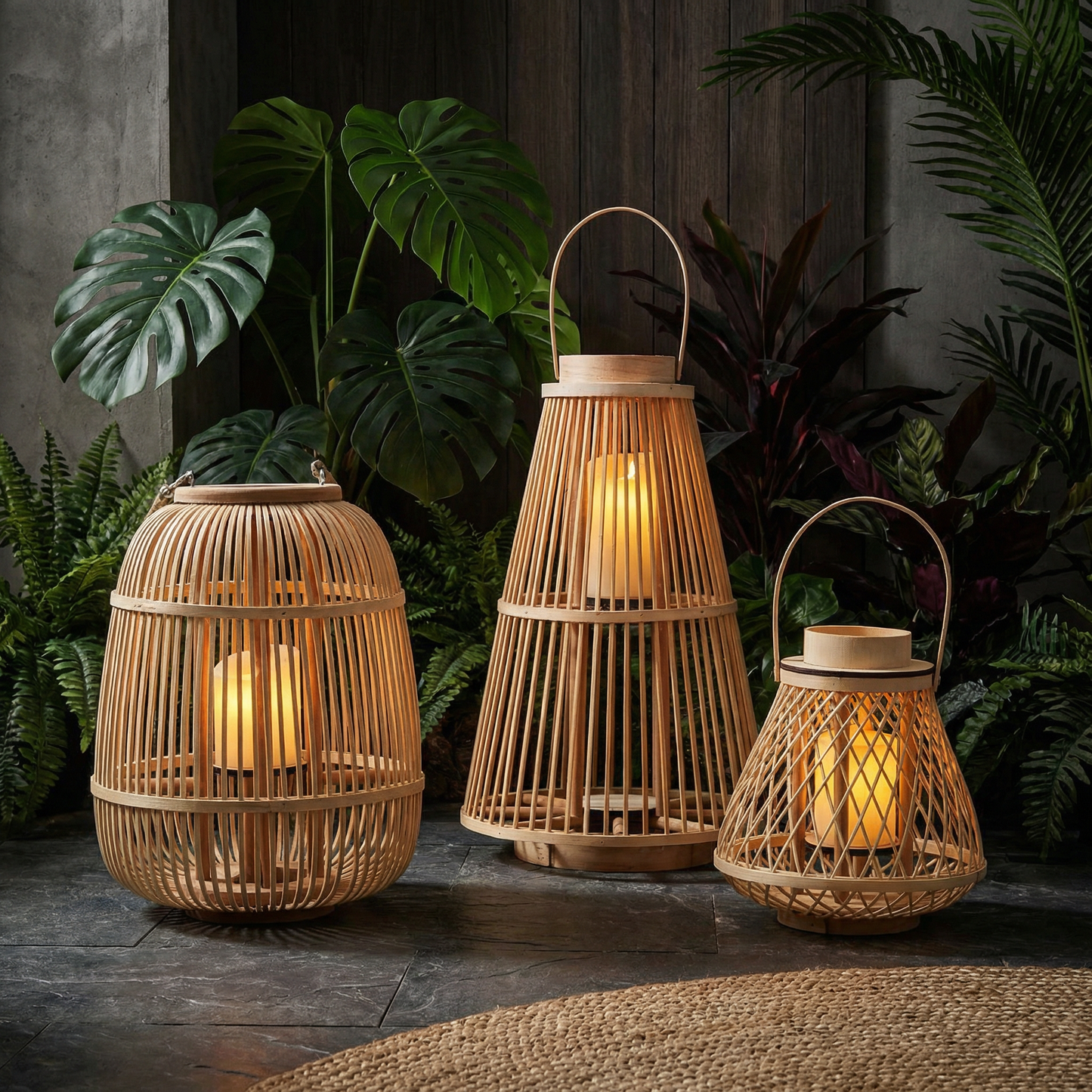 Rattan Laternen Karnz