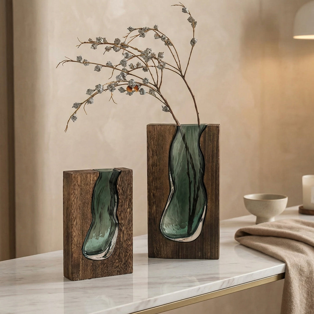 Nordische Live-Edge-Vase Karnz