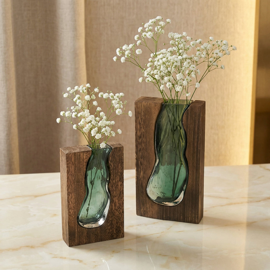 Nordische Live-Edge-Vase Karnz