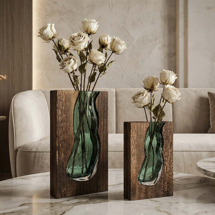 Nordische Live-Edge-Vase Karnz