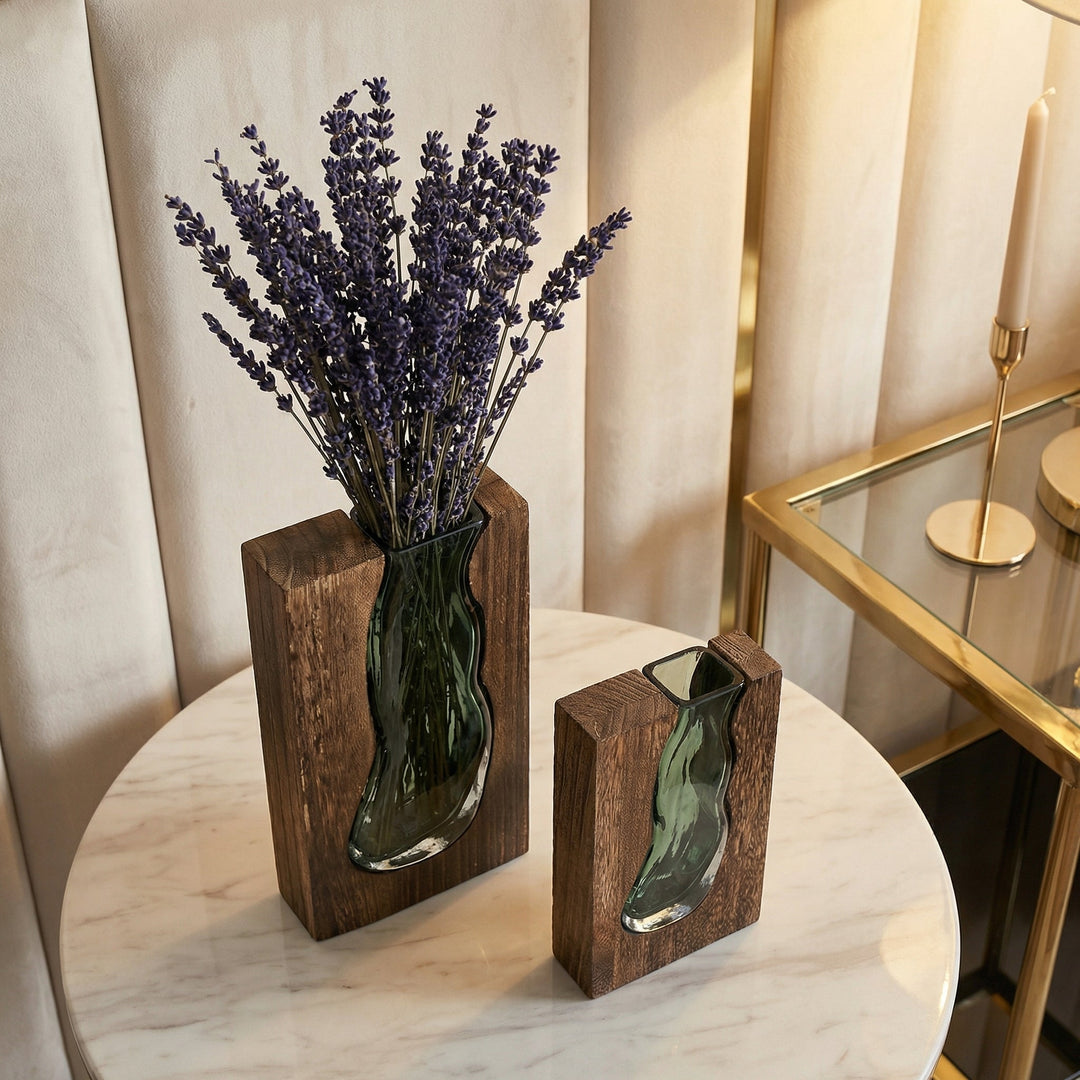 Nordische Live-Edge-Vase Karnz