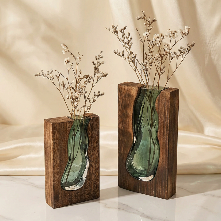 Nordische Live-Edge-Vase Karnz