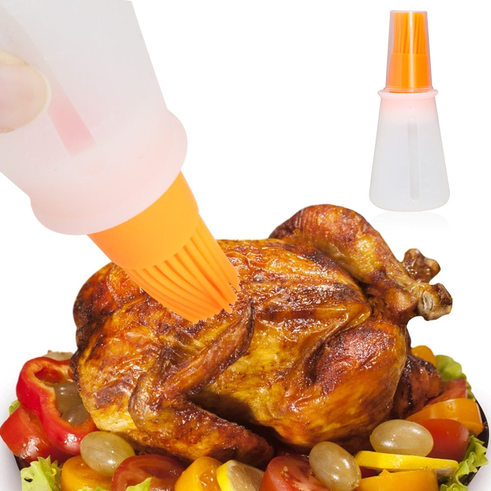 Hochtemperaturbeständige Silikonflasche Grillbürste Ölwerkzeug | Karnz