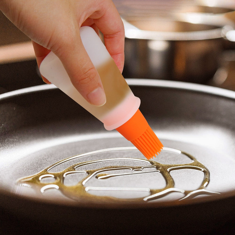 Hochtemperaturbeständige Silikonflasche Grillbürste Ölwerkzeug | Karnz