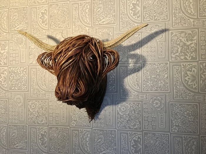 HighlandCharm – Rustikale Kuhkopf-Wanddekoration für ein einzigartiges Zuhause