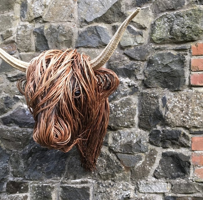 HighlandCharm – Rustikale Kuhkopf-Wanddekoration für ein einzigartiges Zuhause