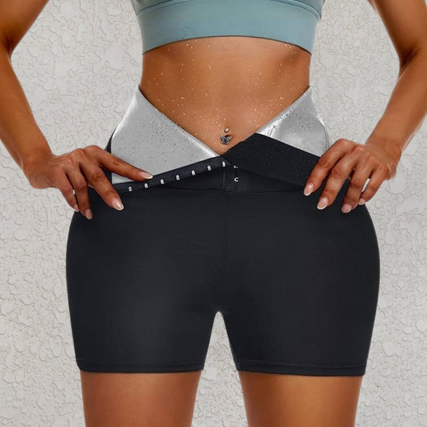 SweatFit Taillentrainer – Hohe Taille Sauna Leggings mit Taillentrainer für Frauen | Karnz