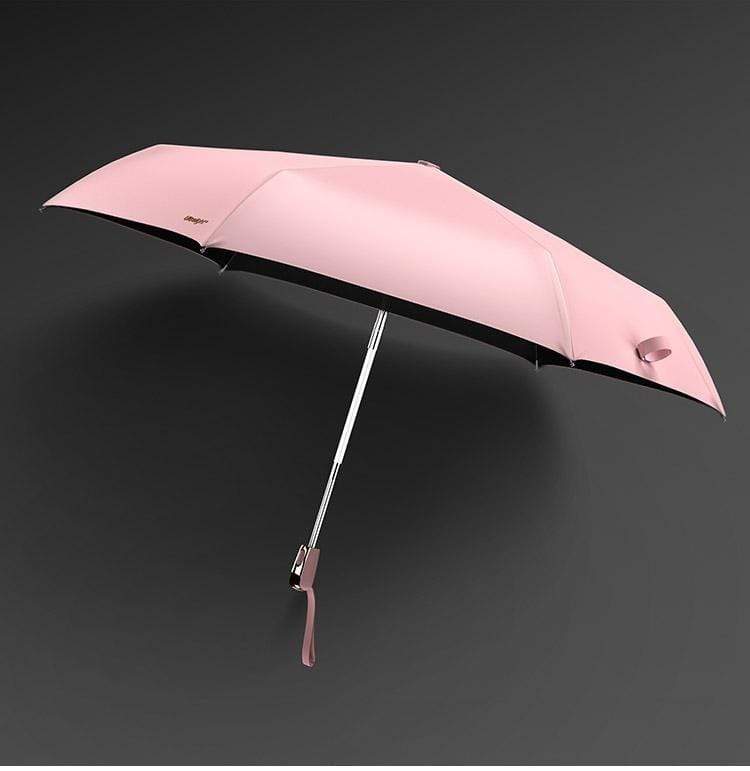 Faltbarer, windfester UV-beständiger Reiseschirm, rosa