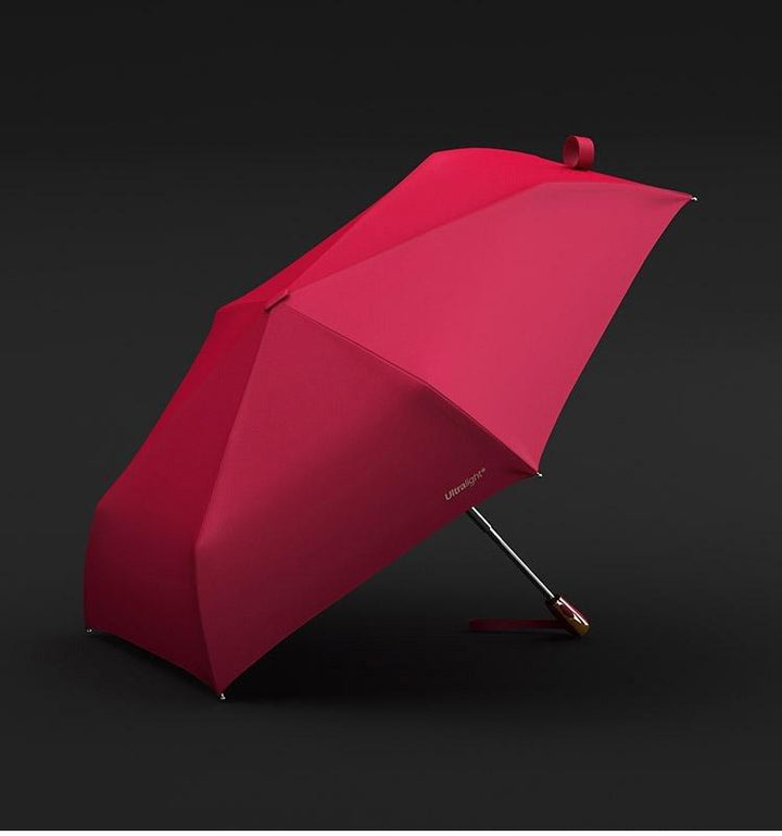 Faltbarer, windfester UV-beständiger Reiseschirm, rosa