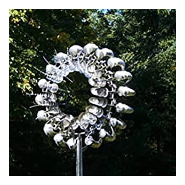 Einzigartige und magische Windmühle aus Metall | Magische kinetische Skulptur aus Metall