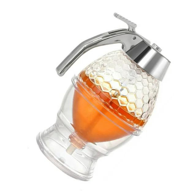 Driupfrei Honigspender mit Waben-Design – 200 ml Kunststoff | Karnz