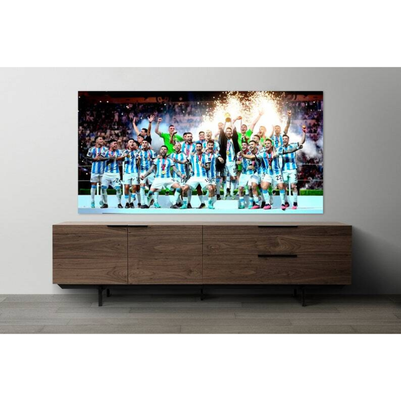 Argentinische Nationalmannschaft, Messi hält Weltmeisterschaft Feier Wandkunst
