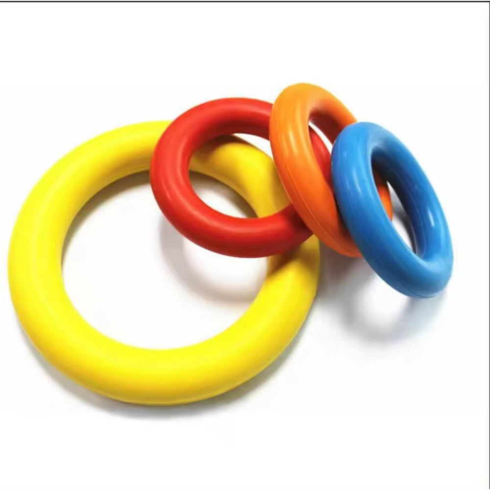 Hunde Anti-Beiß Trainingsring ø9 cm aus Gummi - ass. Farben | Karnz