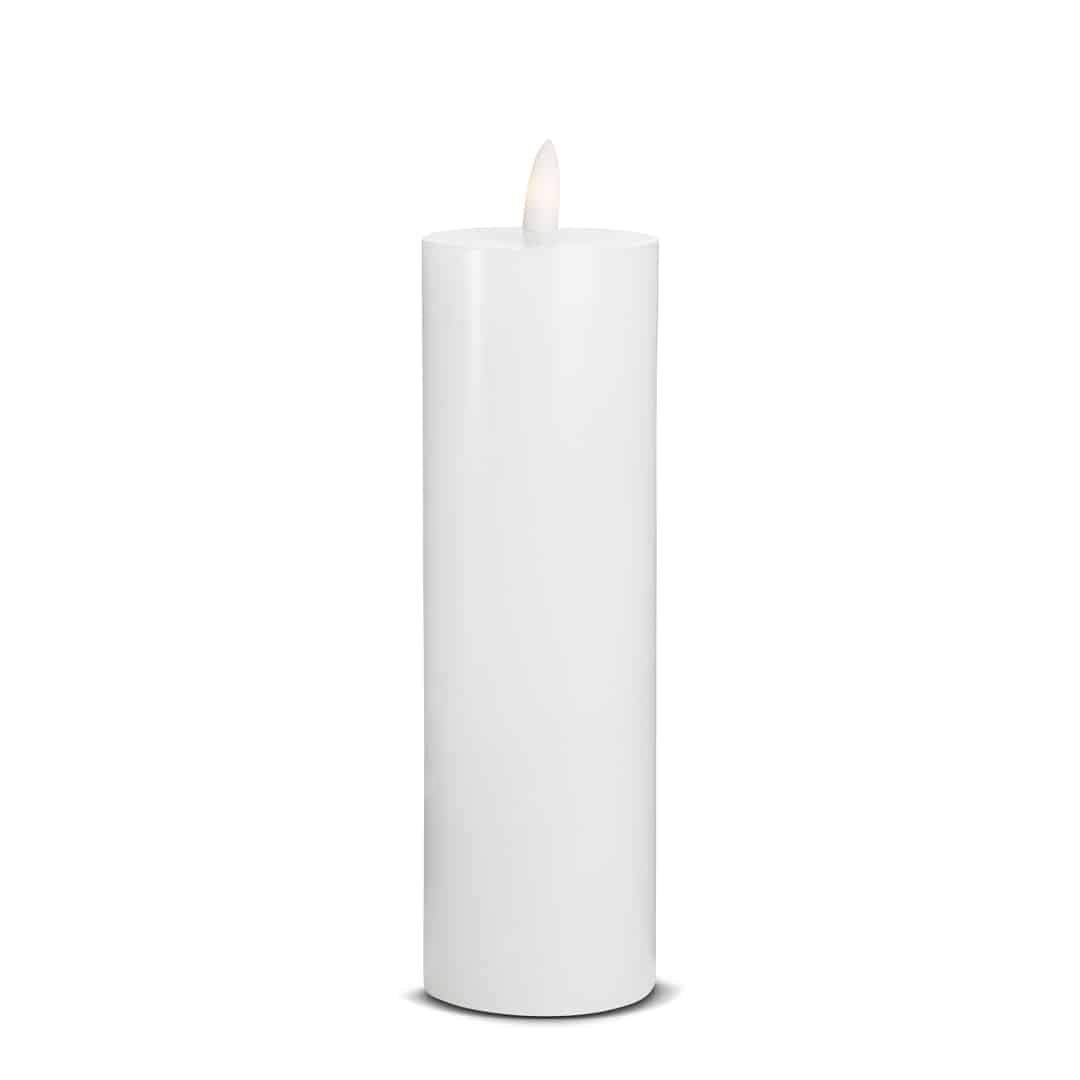 LED Kerze (1 Stück) mit realistischer 3D Flamme 5 x 20 cm | Karnz